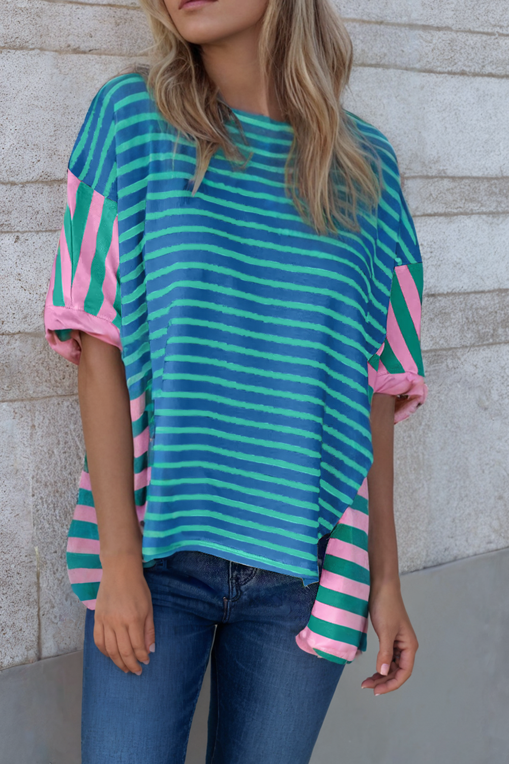 Colorblock Stripe Shirt