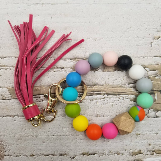 Silicone Bead Keychain