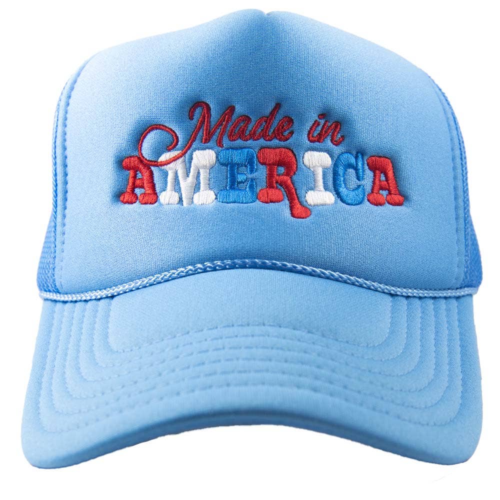 Blue Made in Am Trucker